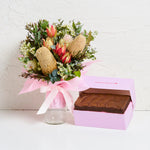 Chocolate Brownie & Native Flowers